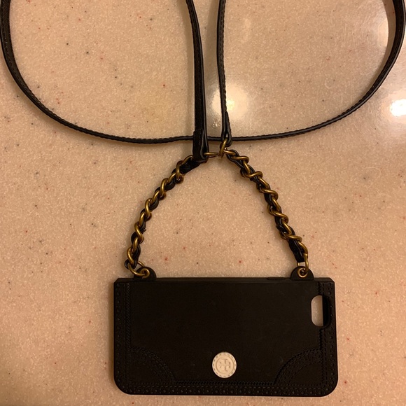 Tory Burch Wearable Silicone & Leather iPhone Case - Picture 3 of 4